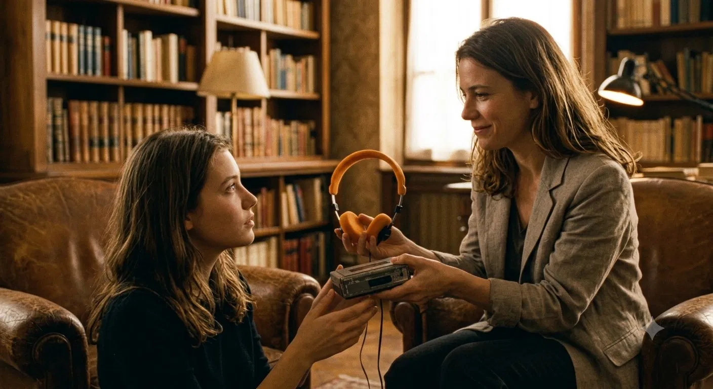 Handing over the Walkman